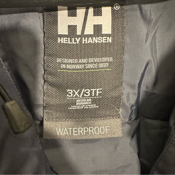 Helly Hansen Women's Senja Plus Parka 3x NWT Waterproof Blue Winter Coat - Picture 10 of 15